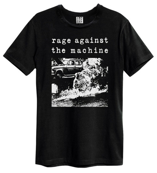 Rage Against The Machine 'Monk Fire' (Black) T-Shirt