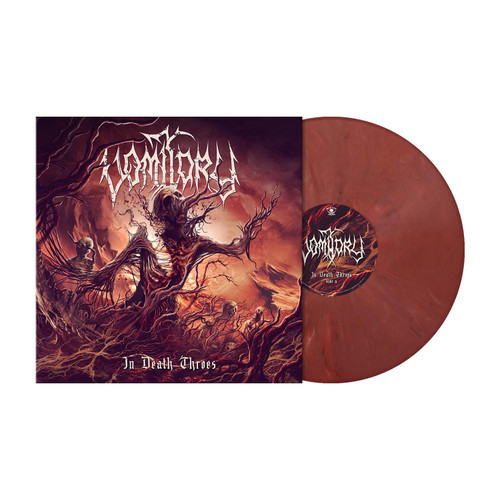 Vomitory 'In Death Throes ' LP Dark Rose Marbled Vinyl