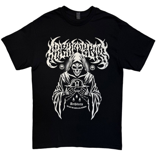 Architects 'The Sky The Earth And All Skeleton EU Tour 25' (Black) Ex-Tour T-Shirt