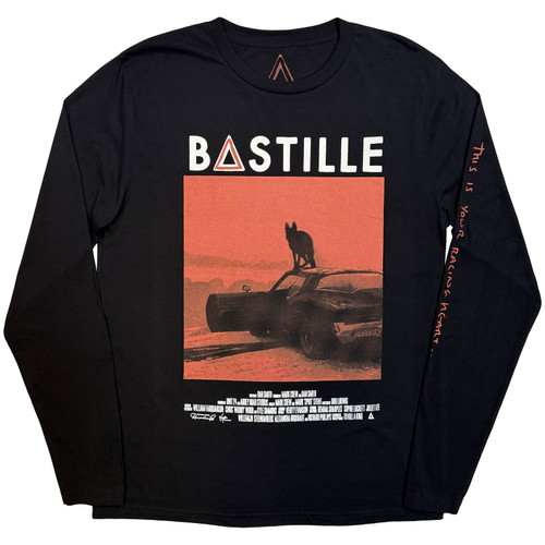 Bastille 'All This Bad Blood' (Black) Ex-Tour Long Sleeve Shirt