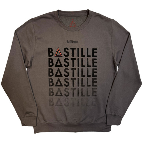 Bastille 'Repeat Logo' (Grey) Ex-Tour Sweatshirt