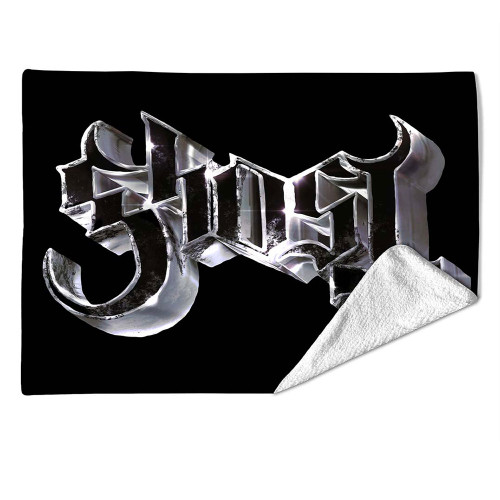 Ghost 'Chrome Logo' Sherpa Fleece Blanket
