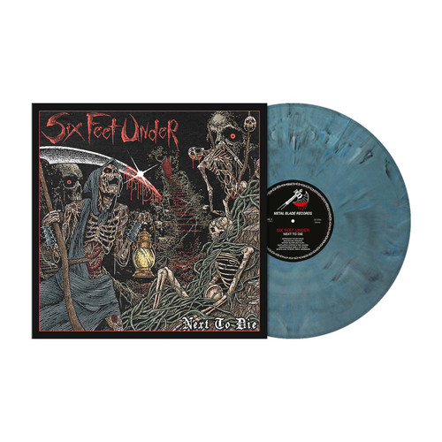 Six Feet Under 'Next To Die' LP Blue Grey Marble Vinyl