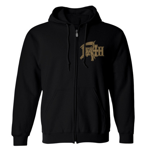 Death 'The Sound of Perseverance' (Black) Zip Up Hoodie - US Import