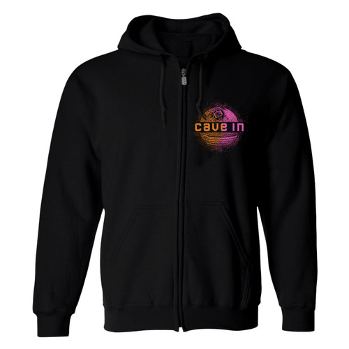 Cave In 'Jupiter' (Black) Zip Up Hoodie - US Import