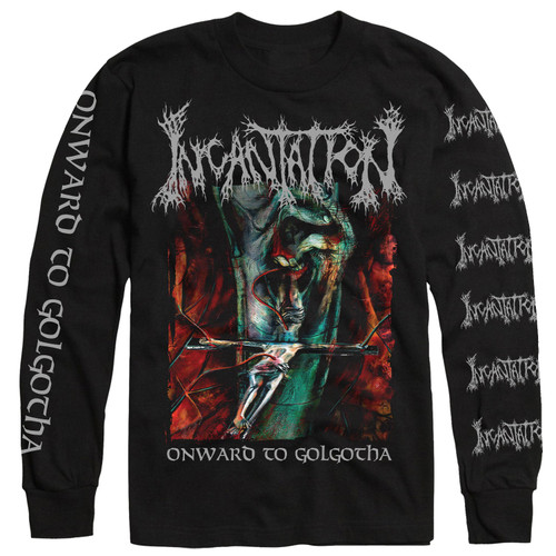 Incantation 'Onward To Golgotha' (Black) Long Sleeve Shirt - US Import