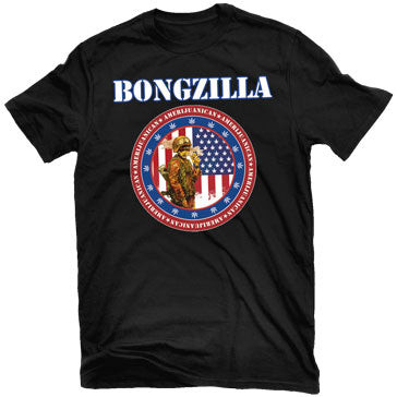 Bongzilla 'Amerijuanican' (Black) T-Shirt - US Import