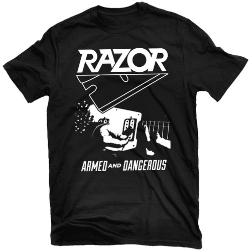 Razor 'Armed and Dangerous' (Black) T-Shirt - US Import