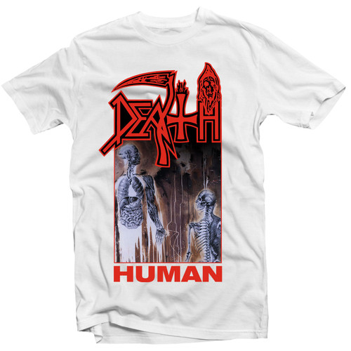 Death 'Human White' (White) T-Shirt - US Import