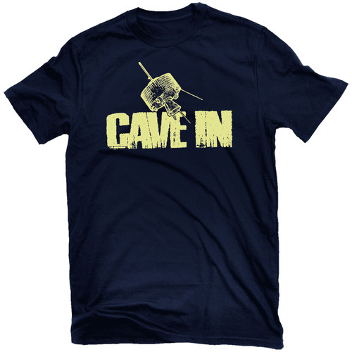 Cave In 'Satellite Logo' (Navy Blue) T-Shirt - US Import