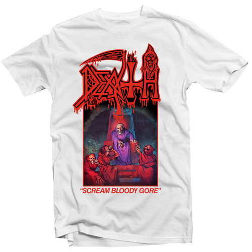 Death 'Scream Bloody Gore White' (White) T-Shirt - US Import