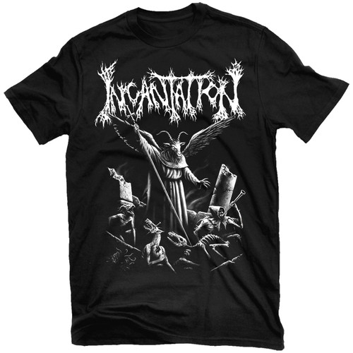 Incantation 'Upon the Throne of Apocalypse Reissue' (Black) T-Shirt - US Import