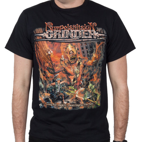 Rumpelstiltskin Grinder 'Living for Death' (Black) T-Shirt - US Import