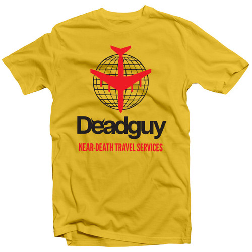 Deadguy 'Near-Death Travel Services Yellow' (Yellow) T-Shirt - US Import