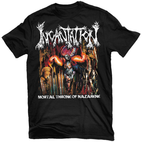Incantation 'Mortal Throne of Nazarene FP' (Black) T-Shirt - US Import