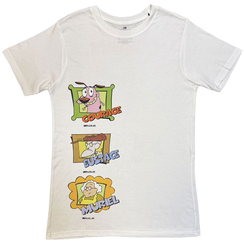 Courage The Cowardly Dog 'F&B Jumbo' (White) T-Shirt