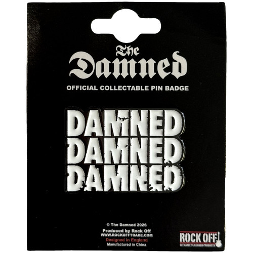 The Damned 'The Black Album Logo' Pin Badge