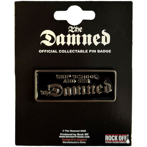 The Damned 'The Black Album Logo' Pin Badge