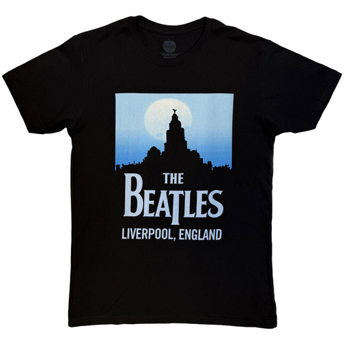 The Beatles 'Liverpool, England' (Black) T-Shirt