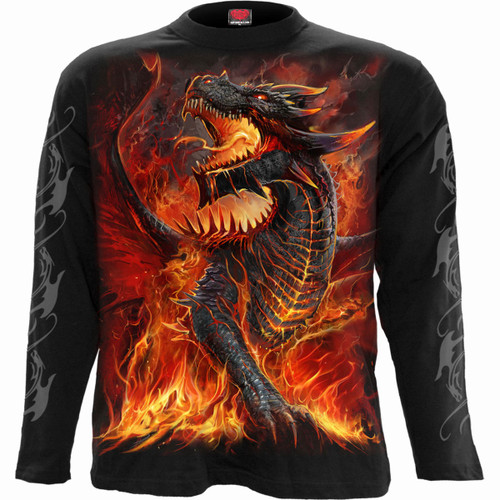 Spiral 'Draconis' (Black) Long Sleeve Shirt