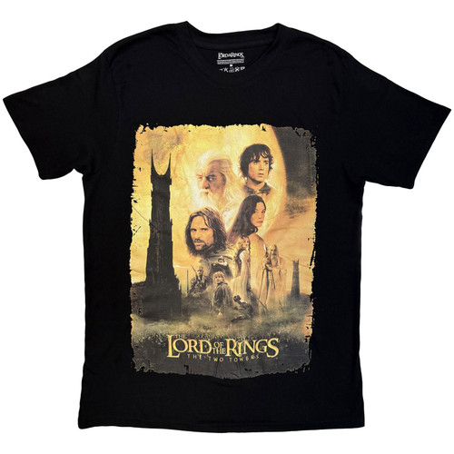 Lord Of The Rings 'The Two Towers Poster Uni' (Black) T-Shirt