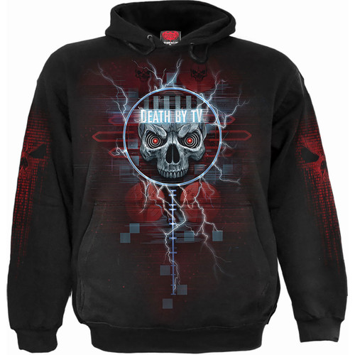 Spiral 'Death By Tv' (Black) Pullover Hoodie