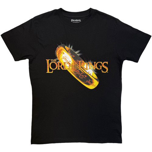 Lord Of The Rings 'Shiny Gold Ring' (Black) T-Shirt