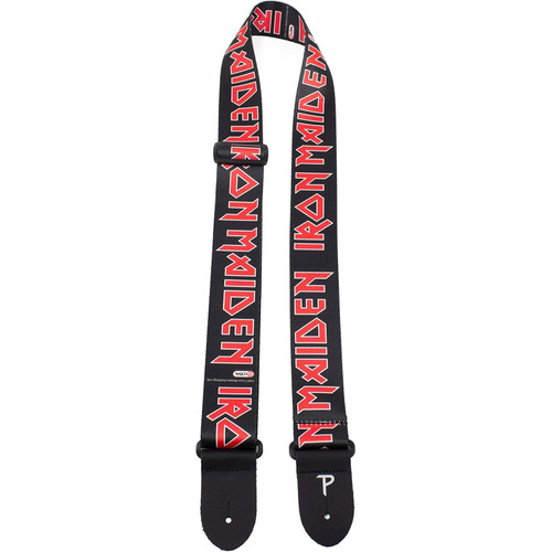 Iron Maiden 'Logo Black' Polyester Guitar Strap