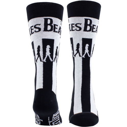 The Beatles 'Abbey Road Crossing' (Black) Crew Socks (One Size = UK 6.5-11)
