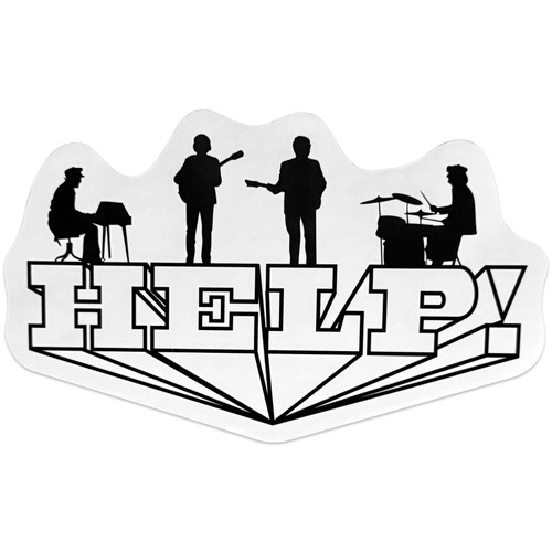 The Beatles 'Help! 3D' Sticker