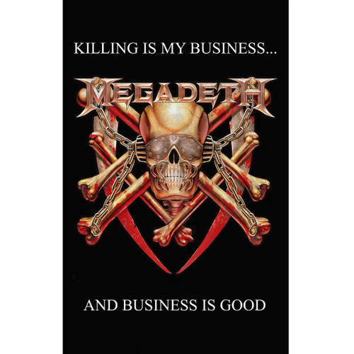 Megadeth 'Killing Is My Business' Textile Poster