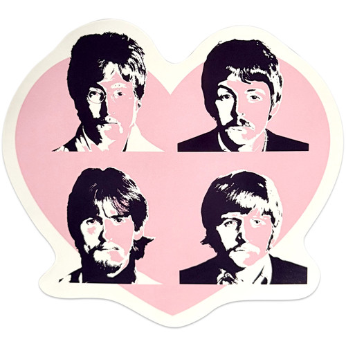 The Beatles 'Beatles In Heart' Sticker