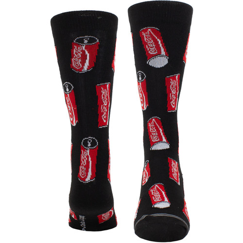 Coca-Cola 'Coke Cans' (Black) Crew Socks (One Size = UK 6.5-11)