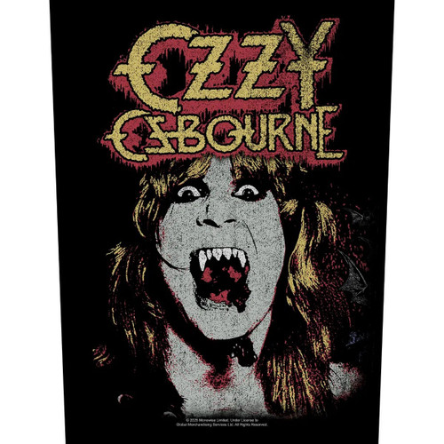 Ozzy Osbourne 'Fangs' Back Patch