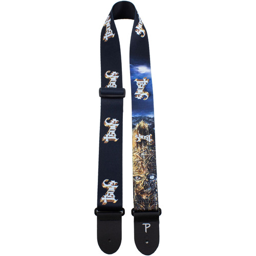 Ghost 'Impera Black' Polyester Guitar Strap