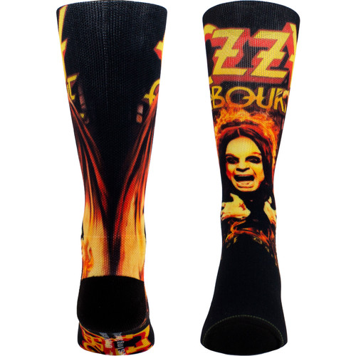 Ozzy Osbourne 'Prince of Darkness Sublimation' (Black) Crew Socks (One Size = UK 6.5-11)