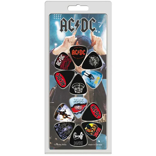 AC/DC 'Album Covers' Plectrum 12 Pack