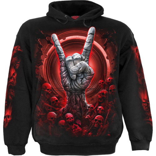 Spiral 'Tomb Of Rock' (Black) Pullover Hoodie