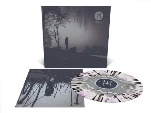 Myrkur 'M' LP Silver Inside Clear with Neon Violet, Violet & Black Splatter Vinyl