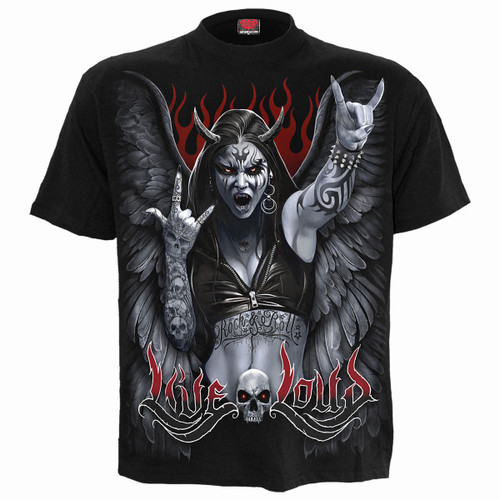 Spiral 'Rock Loud' (Black) T-Shirt