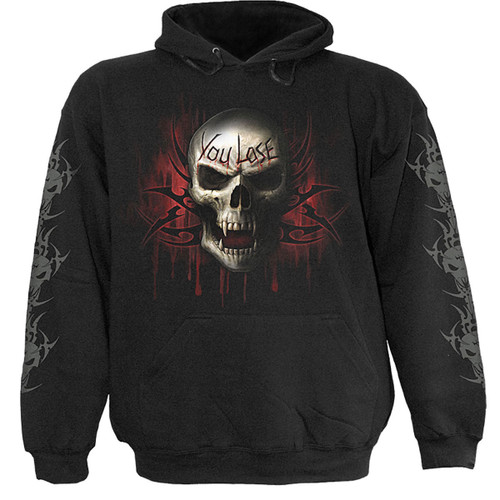 Spiral 'Game Over' (Black) Kids Pullover Hoodie