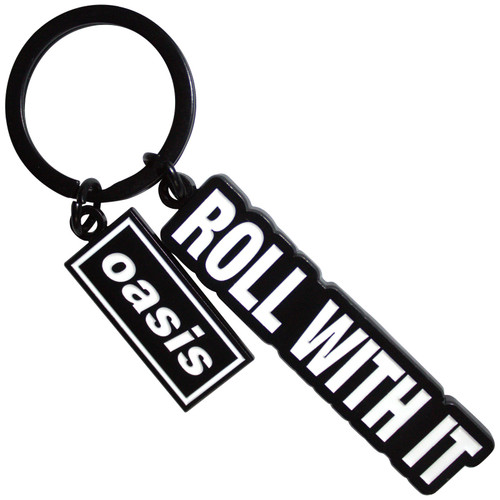 Oasis 'Roll With It Decca Logo Charm' Ex-Tour Keyring