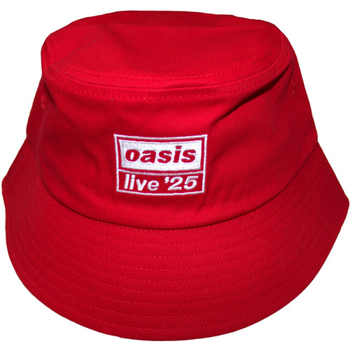 Oasis 'Live '25 Logo' (Red) Ex-Tour Bucket Hat