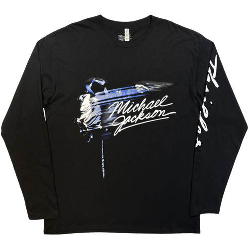 Michael Jackson 'Thriller / Hat Poses' (Black) Long Sleeve Shirt