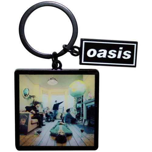 Oasis 'Definitely Maybe Album Decca Logo Charm' Ex-Tour Keyring