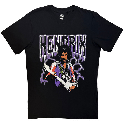 Jimi Hendrix 'Lightning' (Black) T-Shirt