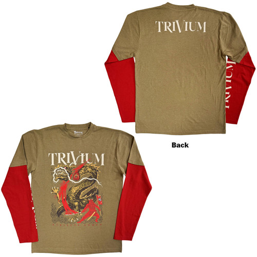 Trivium 'Kirisute Gomen' (Green & Red) Eco Layered Long Sleeve Shirt