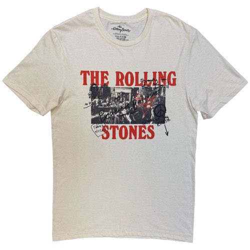 The Rolling Stones 'Beggars Banquet Graffiti' (Natural) T-Shirt