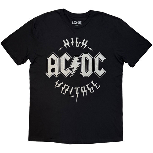 AC/DC 'Silver High Voltage EU Tour '25' (Black) T-Shirt