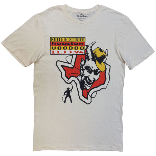 The Rolling Stones 'Houston' (Natural) T-Shirt